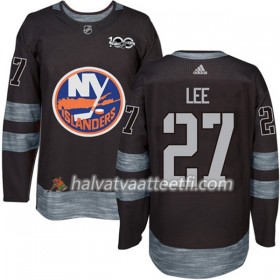 Miesten NHL New York Islanders Pelipaita Anders Lee 27 1917-2017 100th Anniversary Adidas Musta Authentic